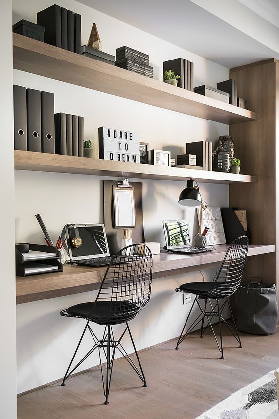 Home Office Shelves Ideas