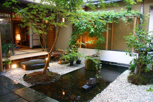 House around Japanese garden