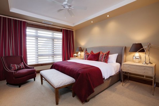 How to decorate your bedroom with marsala ideas