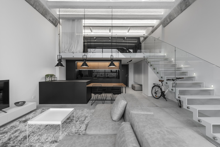 Industrial minimalist loft