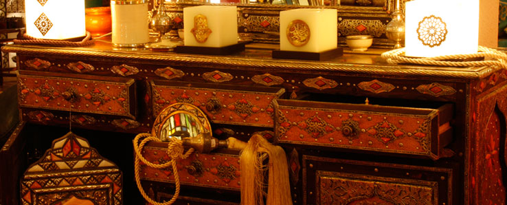 Moroccan furniture is a real art exhibition
