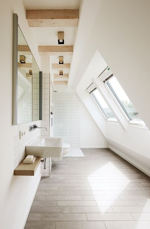 Practical design ideas for attic bathrooms