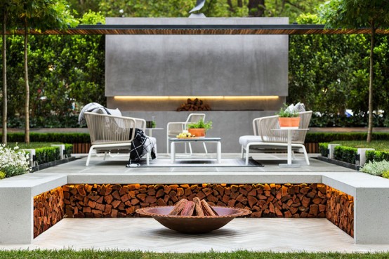 Stylish modern garden and patio design by Nathan Burkett
