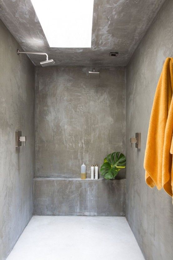 Stylish ways to use concrete bathrooms