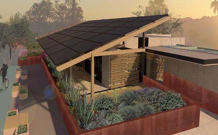 Sustainable house that adapts