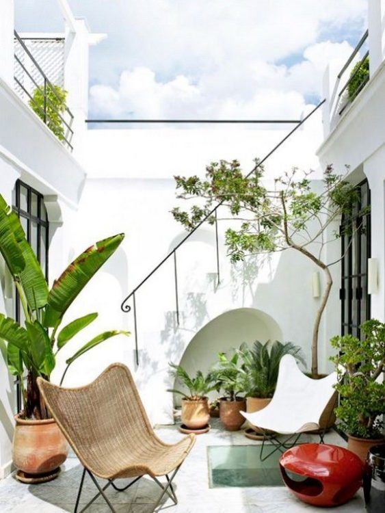 Tropical patio balcony designs