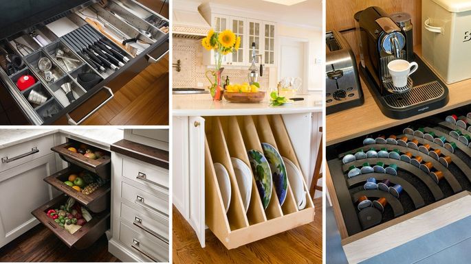 Useful ideas for storage in the kitchen