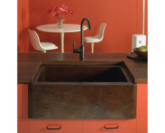 A leather sink