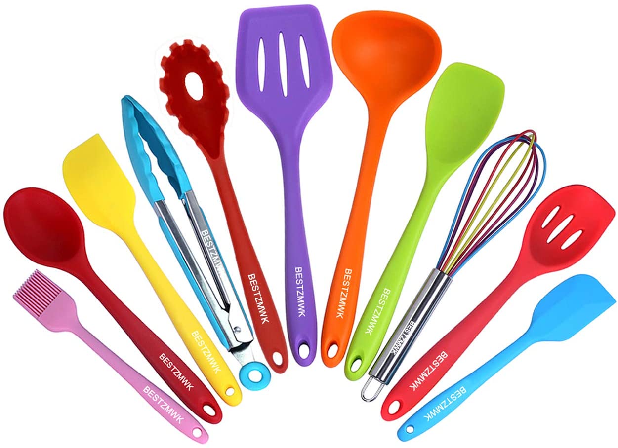 Colorful kitchen utensils