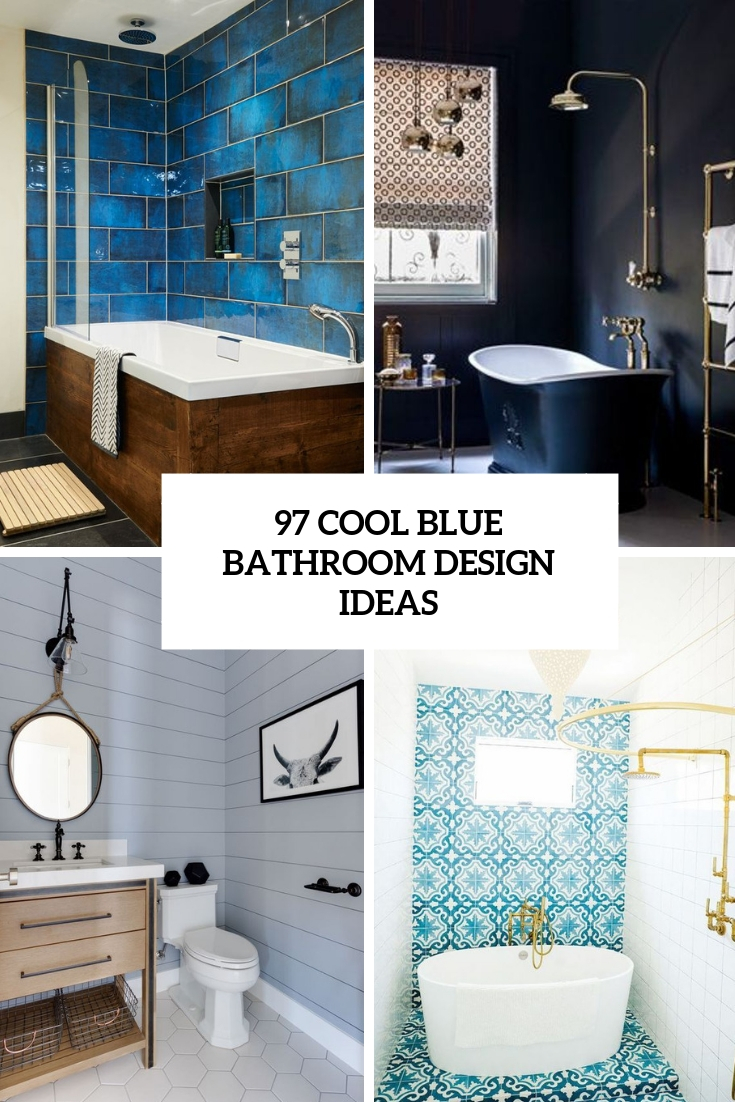 Cool Blue Bathroom Design Ideas