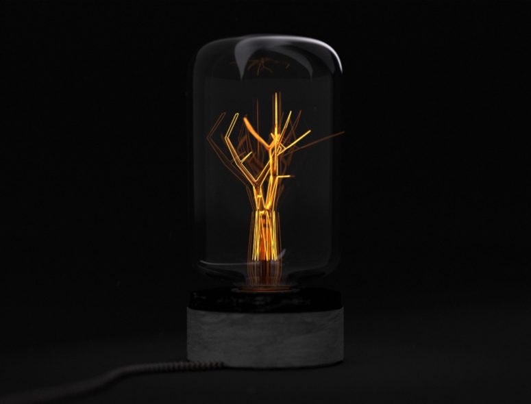 High-tech lamp inspired by nature