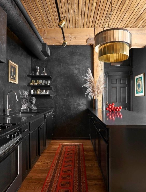 How to refresh a black kitchen