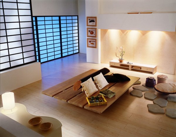 Japanese living room decor