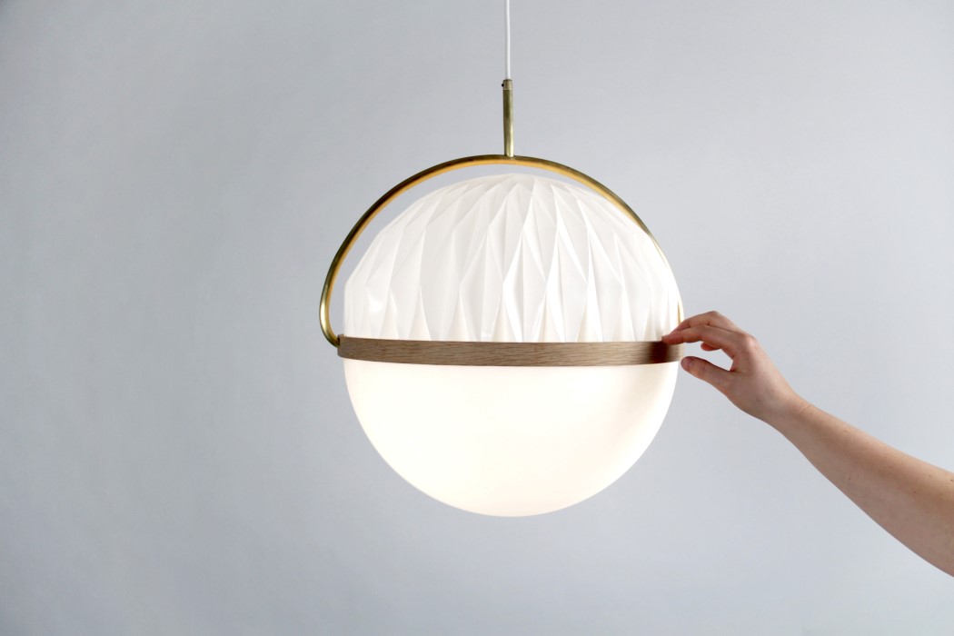 Lamp rotates to provide illumination