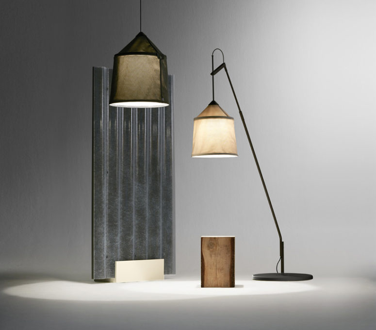 Lamps inspired by Bedouin tents