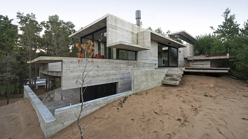 raw concrete house