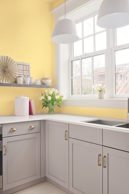 a cute gray kitchen design