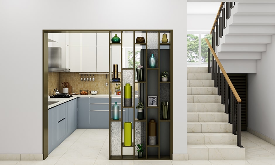 Decorative kitchen partition ideas with fiber or iron based decorative kitchen partitions