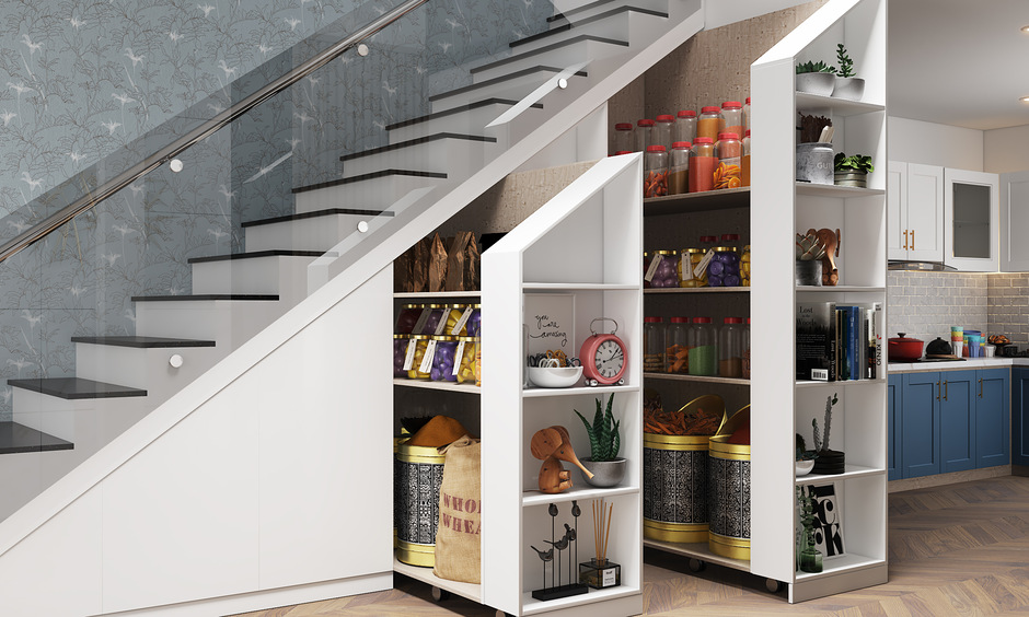 The kitchen cabinet with intelligent storage solutions