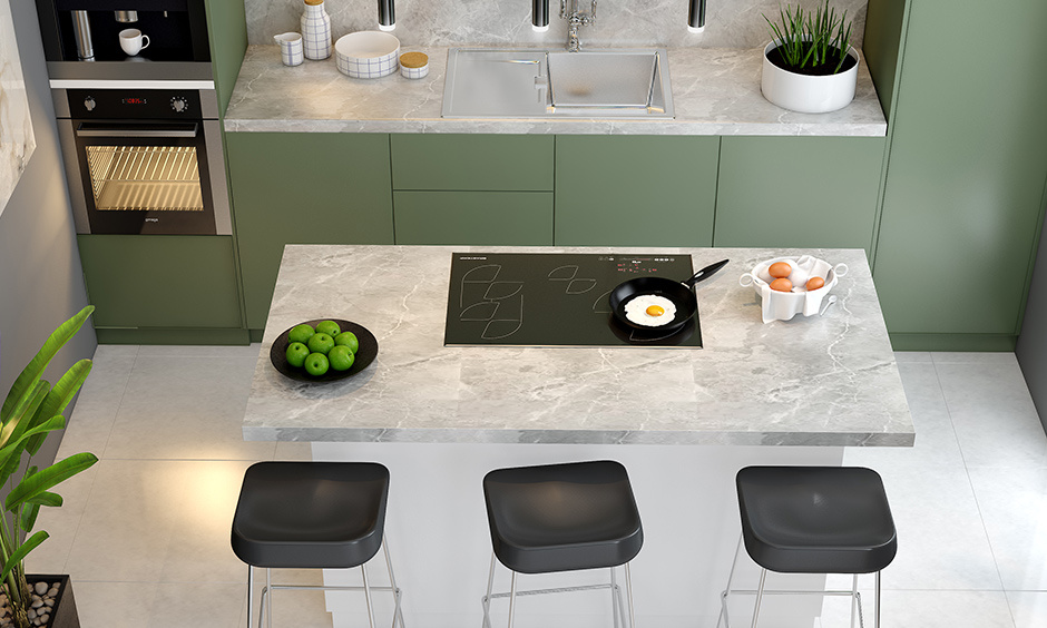 The design of a kitchen marble slab serves as an ideal canvas for culinary endeavors