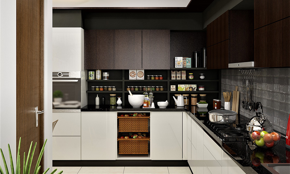 Black dado tiles for the kitchen that serve as a practical backdrop for your culinary endeavors