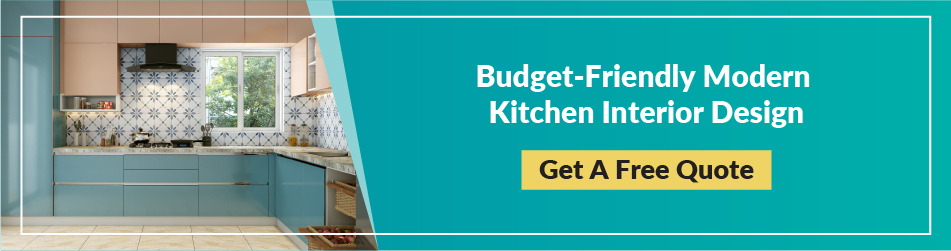 Budget friendly modern kitchen interior design