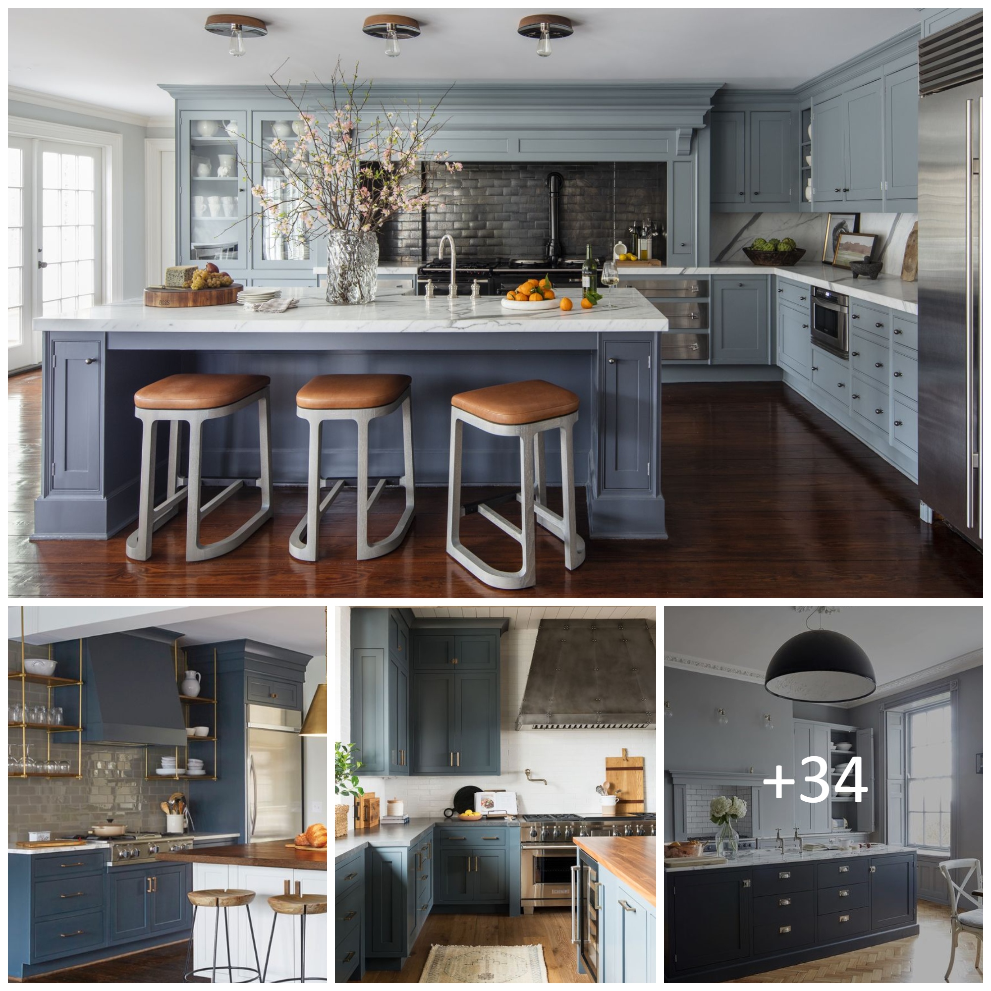 Blue And Grey Kitchen Designs That Inspire