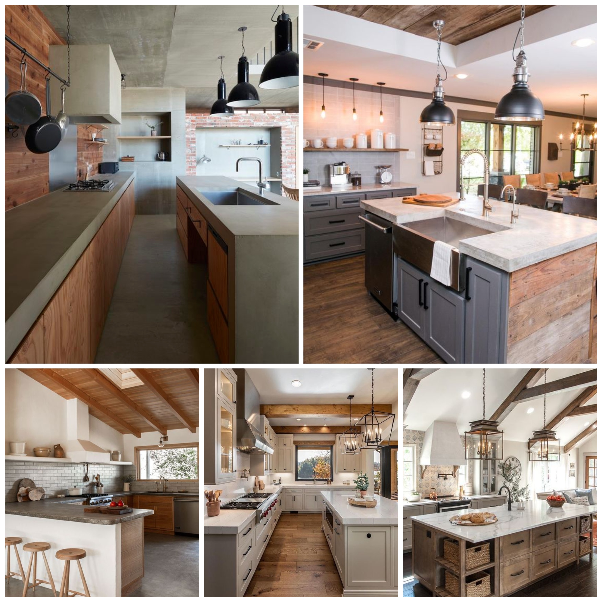 Striking Kitchens With Concrete Countertops