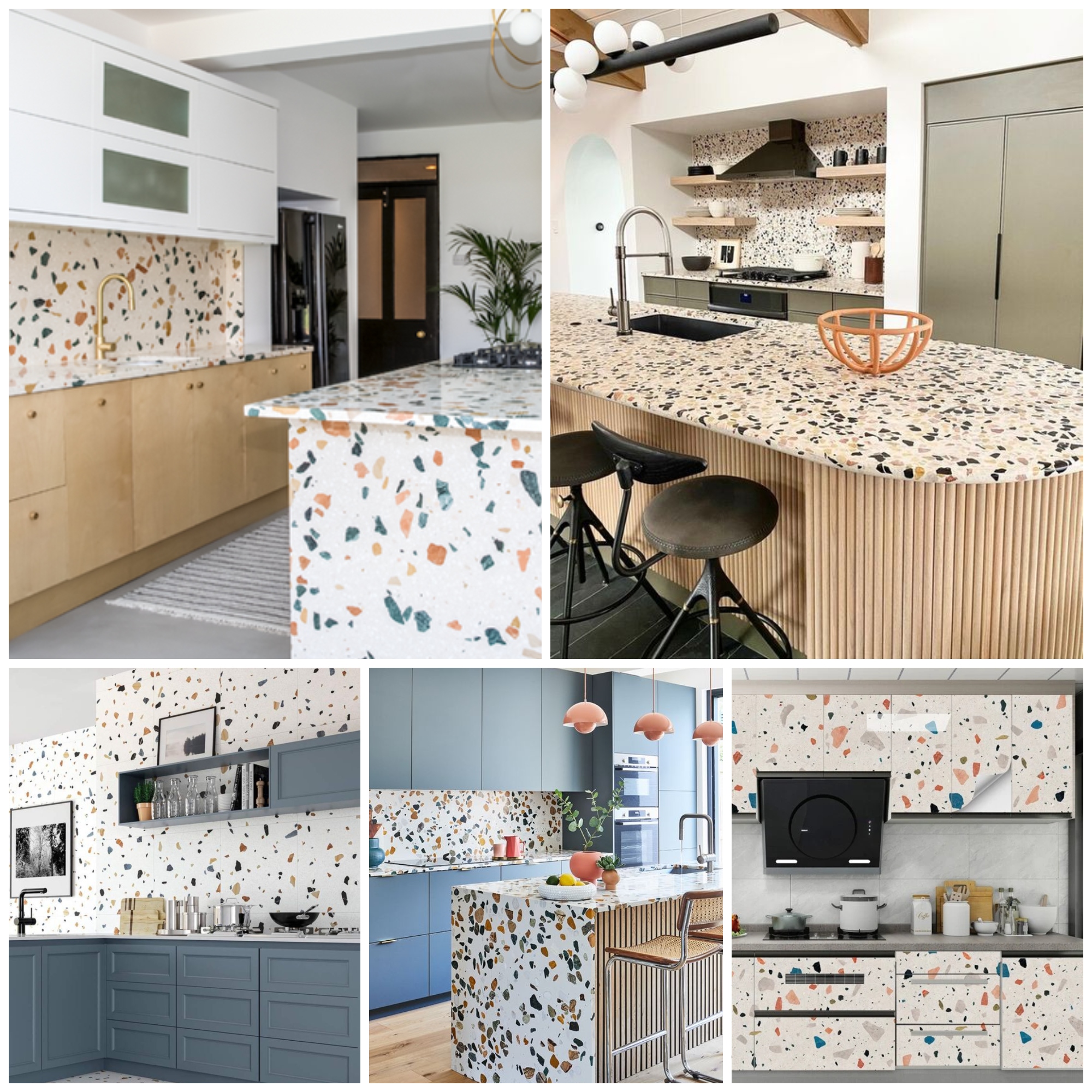 Inspiring kitchens with a terrazzo countertop