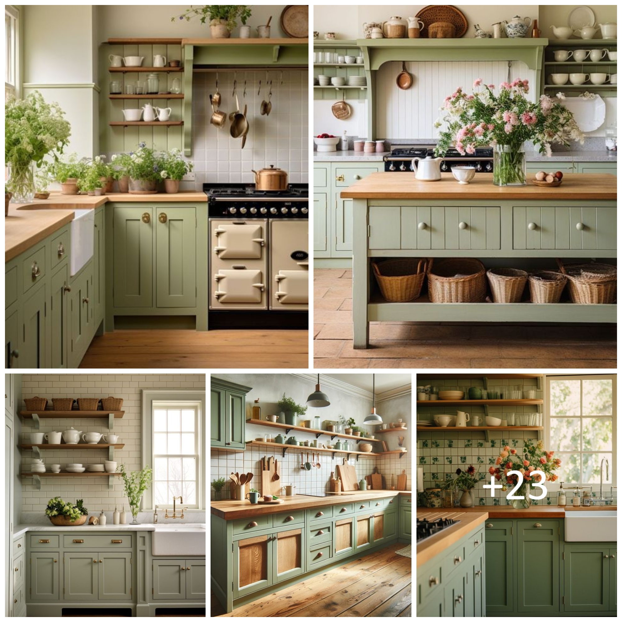 Calming Sage Green Kitchen Decor Ideas