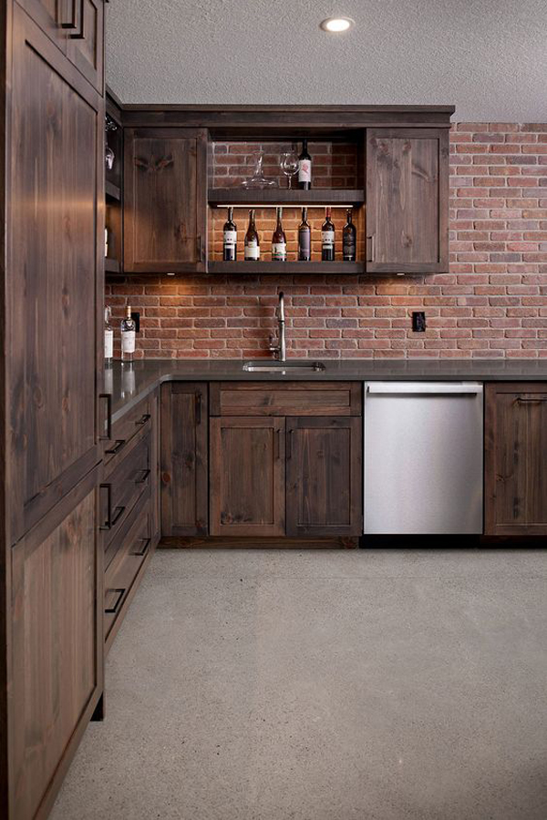 masculine-kitchen-design-with-visible-bricks