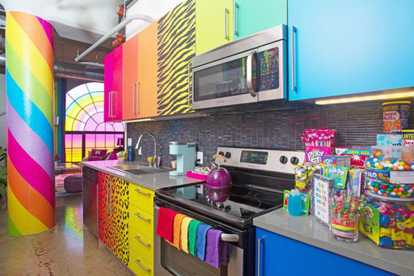 Rainbow kitchen design