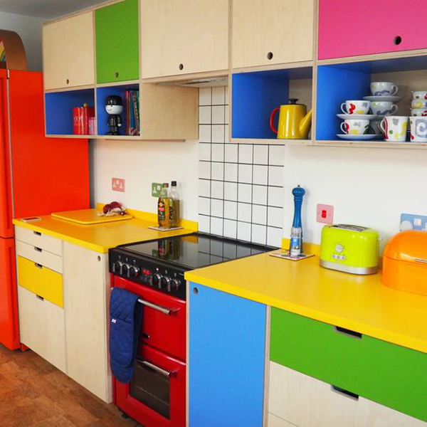 Rainbow kitchen set design