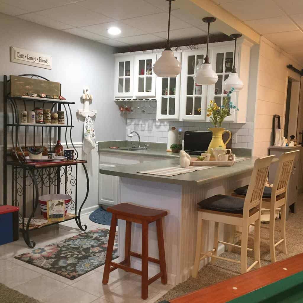 small retro corner kitchen 