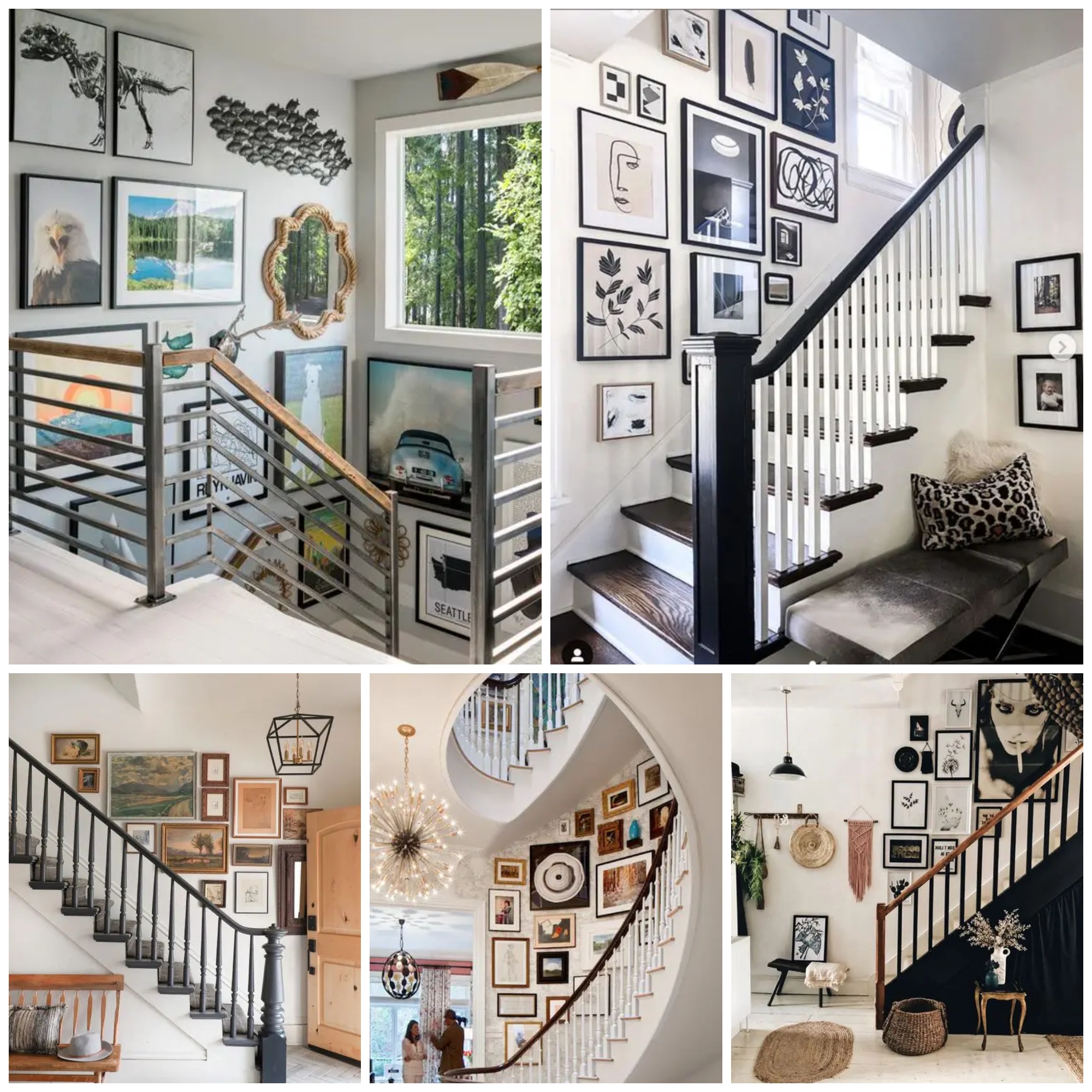 Stairway Gallery Wall Ideas To Get You Inspired