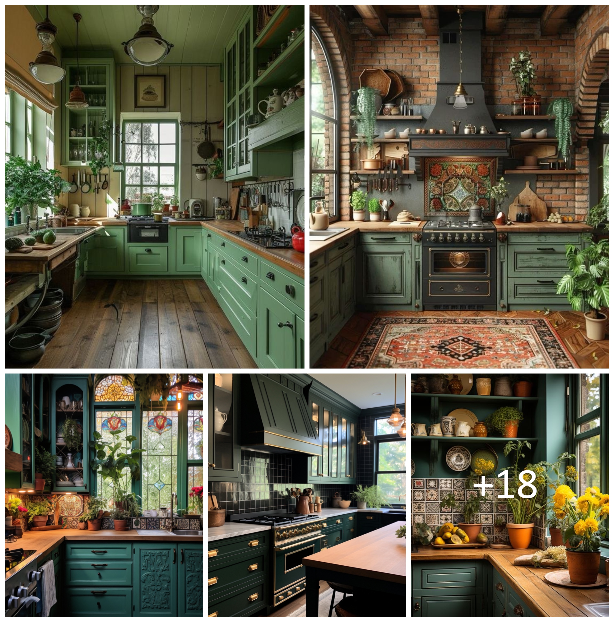 Green Kitchen Cabinets To Refresh Your Home With Natural Colors