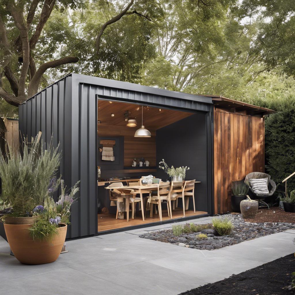Smart Technology Integration for a High-Tech Modern‍ Shed