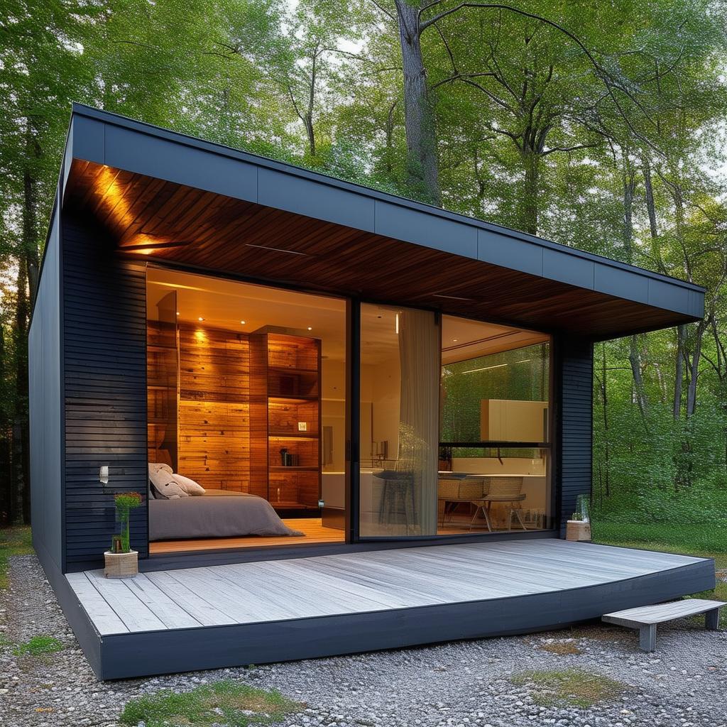 The Ultimate Contemporary Retreat: A Modern Shed for Your Guest House