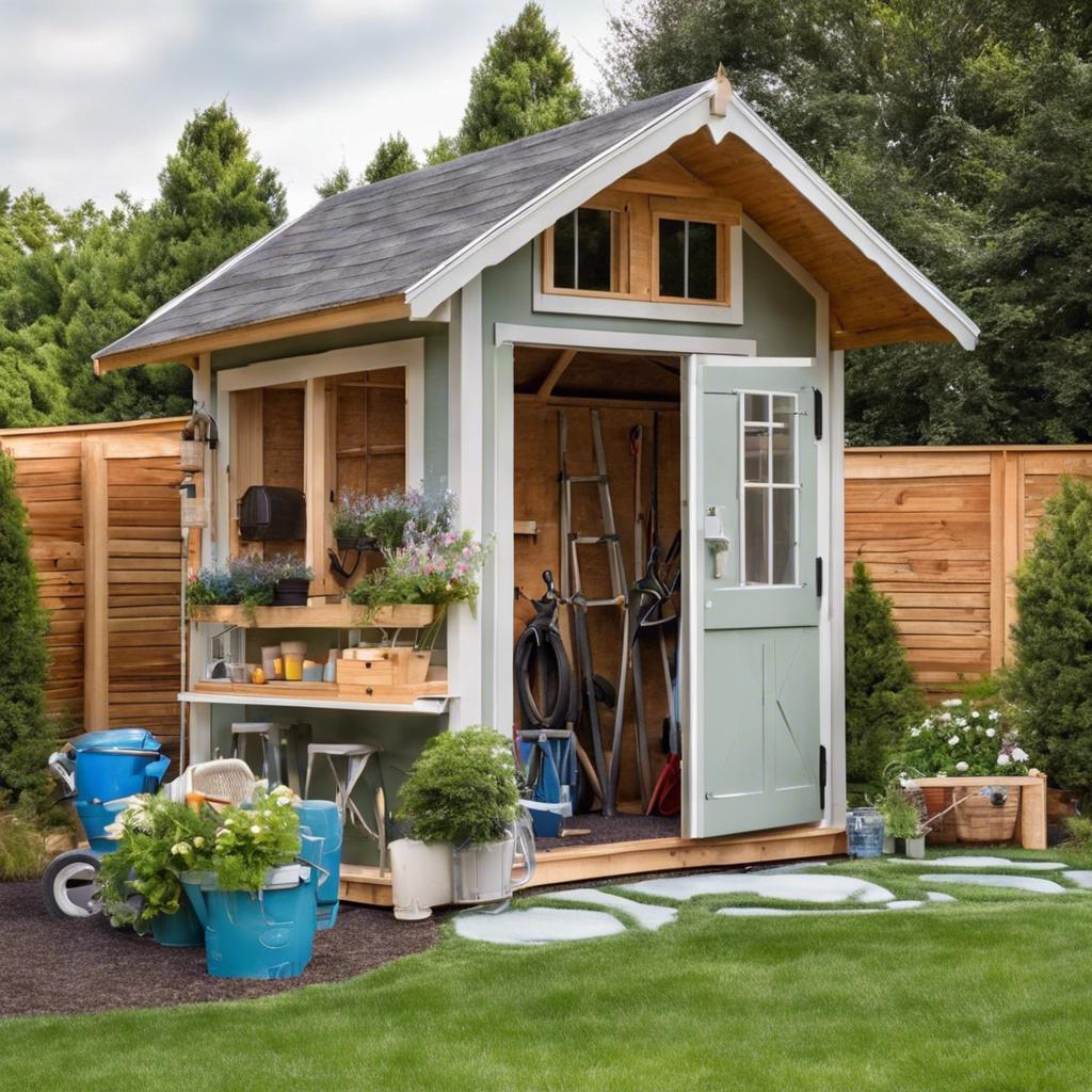 8. Enhancing Your Outdoor Living Area with Modern Backyard Shed Designs