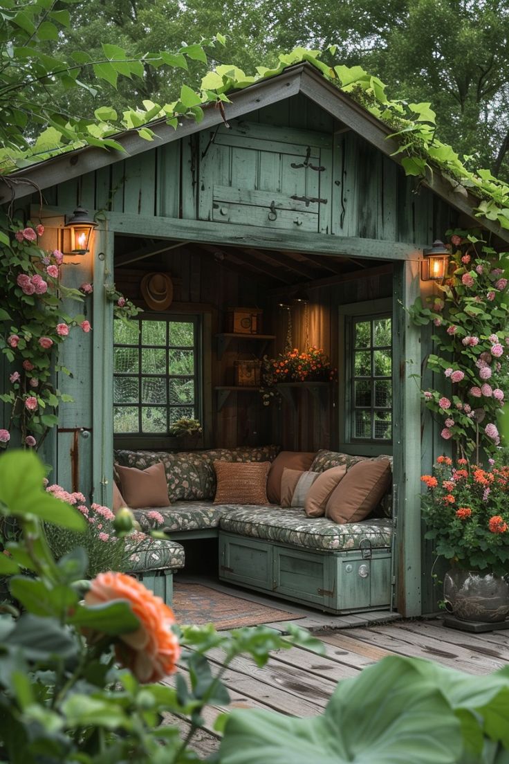 Crafting a Gorgeous Garden Shed with a Handy Potting Bench Crafting a Gorgeous Garden Shed with a Handy Potting Bench
