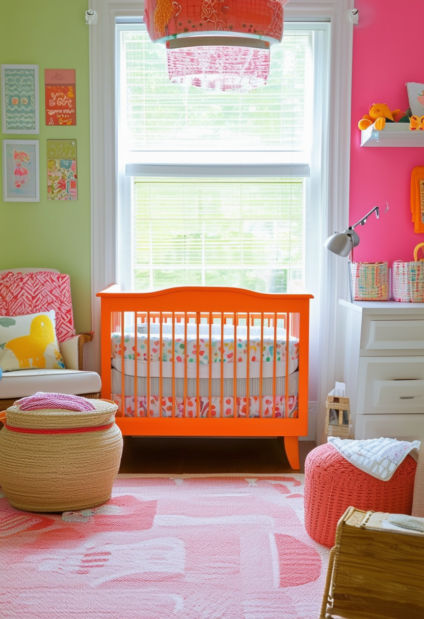 Vibrant Charm: Small-Space Nursery Inspo Vibrant Charm: Small-Space Nursery Inspo