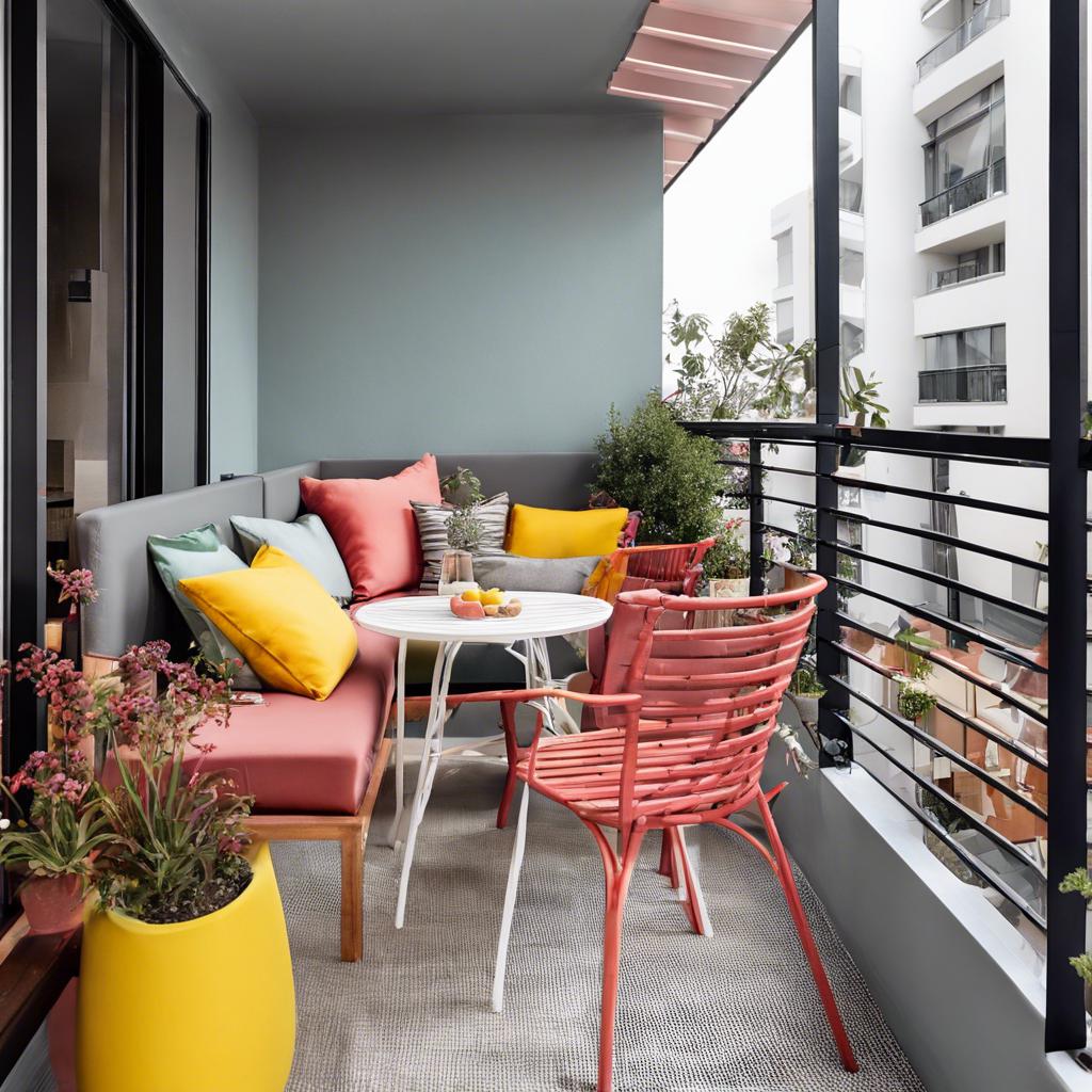 Color Schemes that Expand Small Balcony Aesthetics
