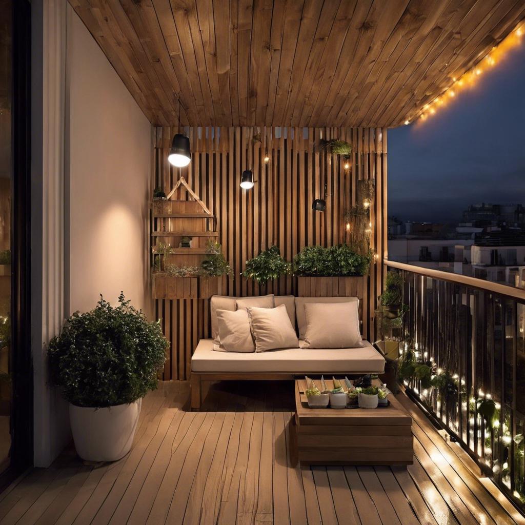Lighting Ideas to Enhance Small Balcony Ambiance