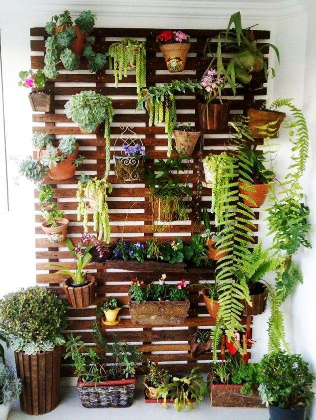 Vertical gardens add greenery without taking up floor space on small balconies