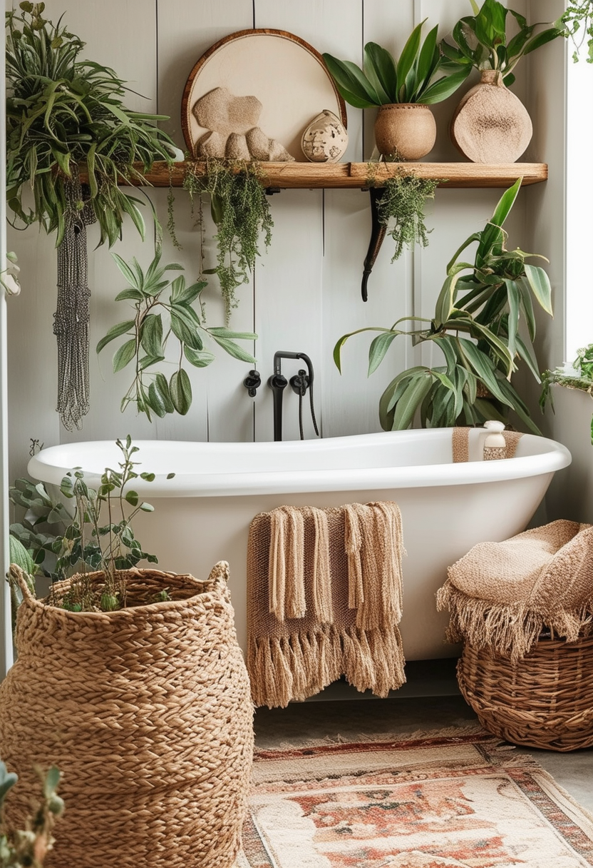 24 Inspiring Ideas to Create Your Dream Boho Bathroom 24 Inspiring Ideas to Create Your Dream Boho Bathroom
