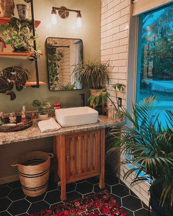 Potted plants to breathe life into your boho bathroom sanctuary