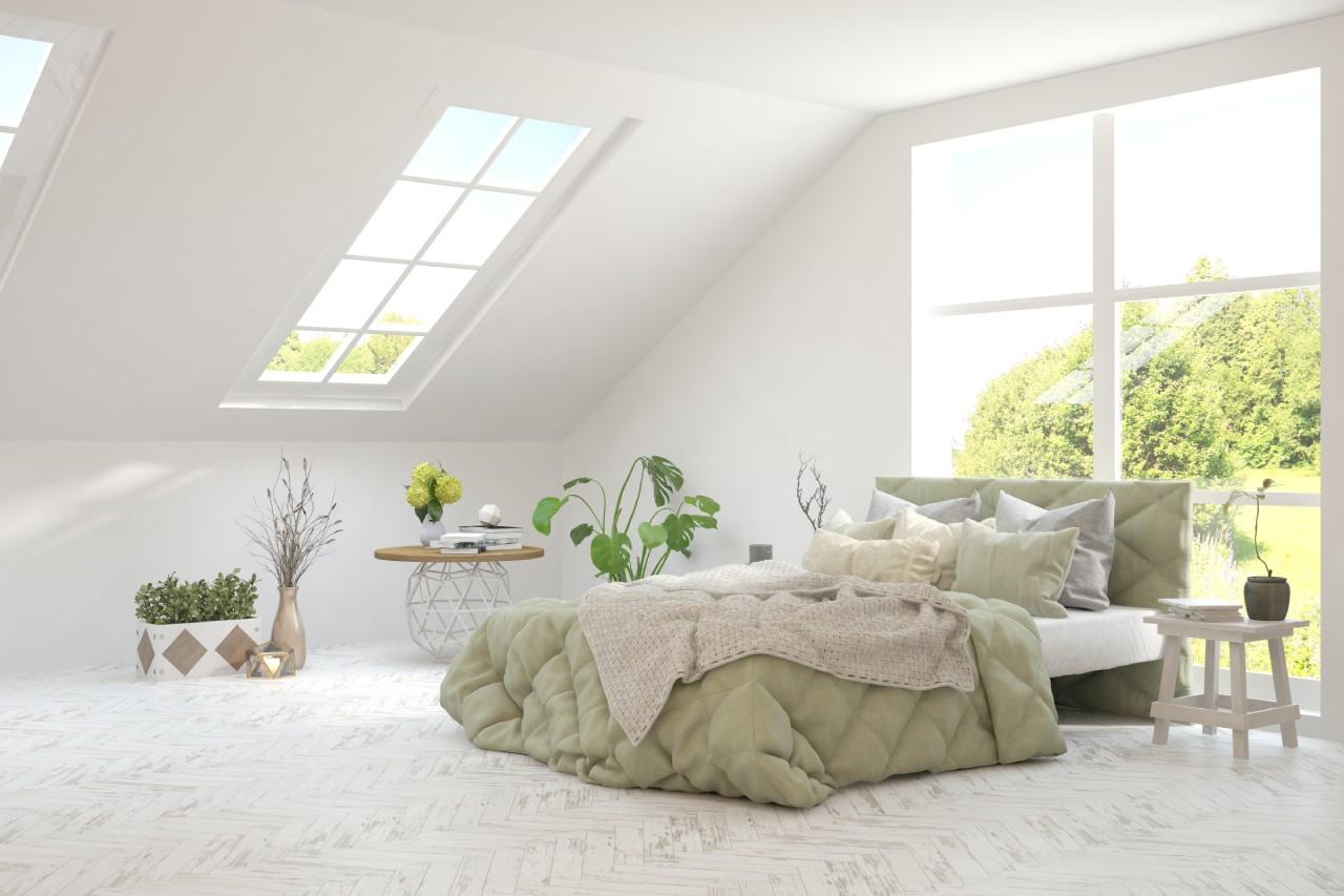 Wellness bedroom: Calming colors and soothing scents promote relaxation and serenity