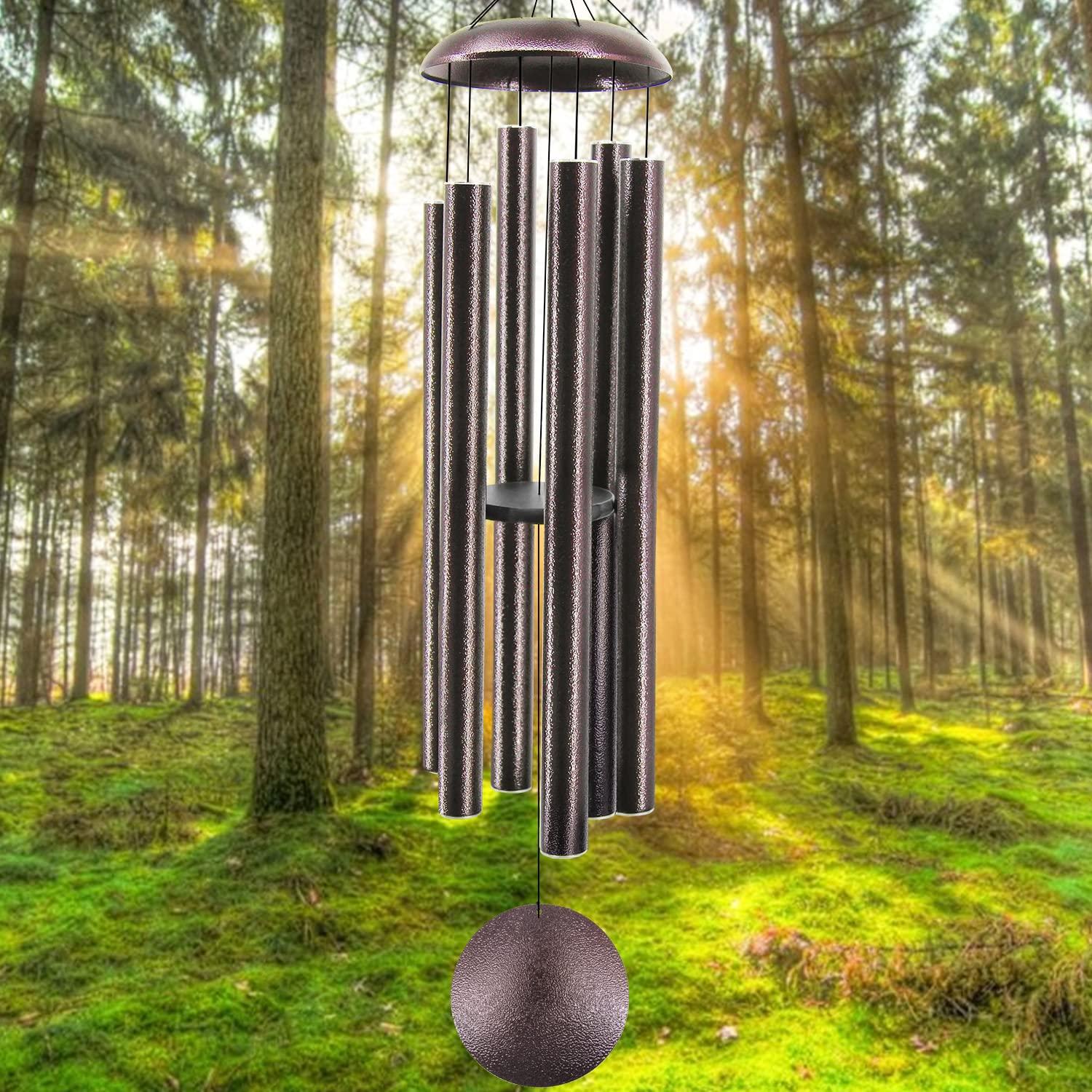 Incorporate wind chimes for soothing sounds on your small balcony