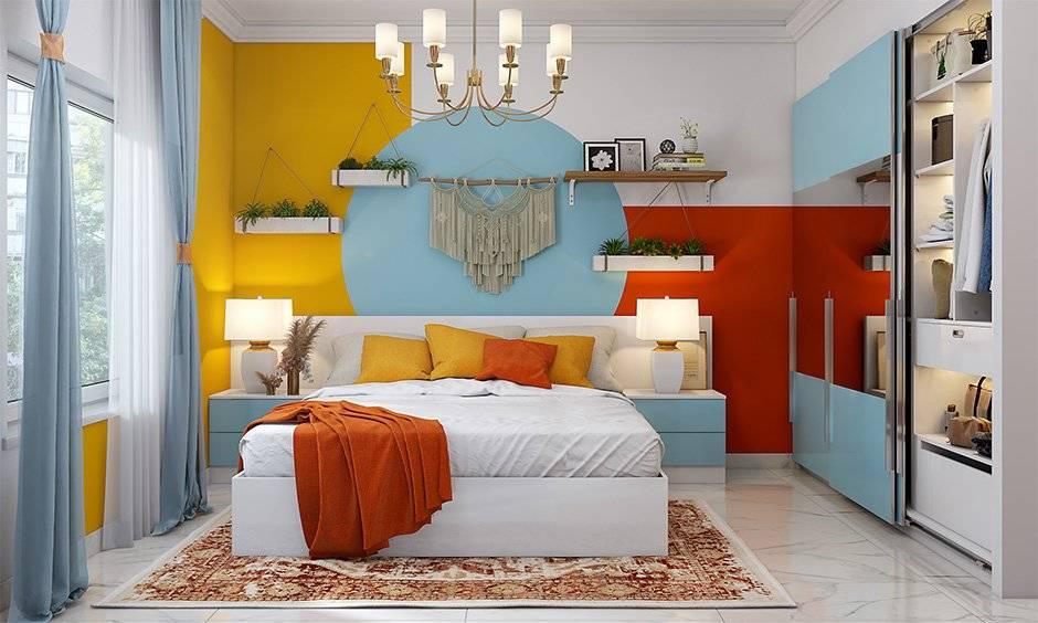 Art Deco bedroom: Bold geometric designs and rich colors for elegance