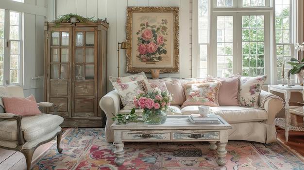 Use floral patterns in​ cushions and ‌curtains⁤ to⁢ evoke‍ nostalgia ⁣in your Vintage Living Room